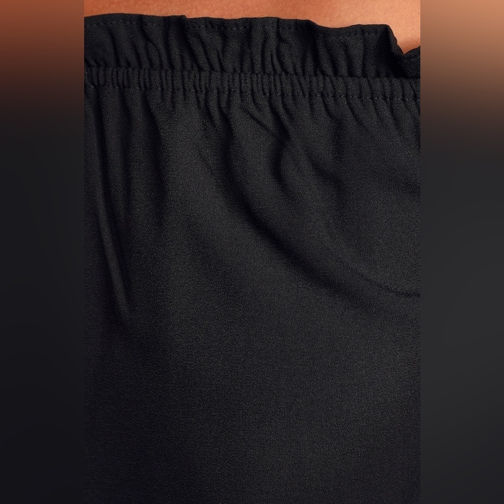 🖤 Lulus All in Good Fun Black Off-the-Shoulder Top - Sz Medium - Picture 5 of 11